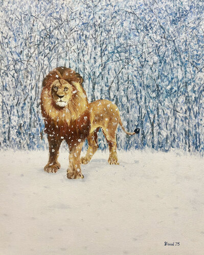The Lion in Winter von Tom Blood, Malerei kaufen auf Singulart