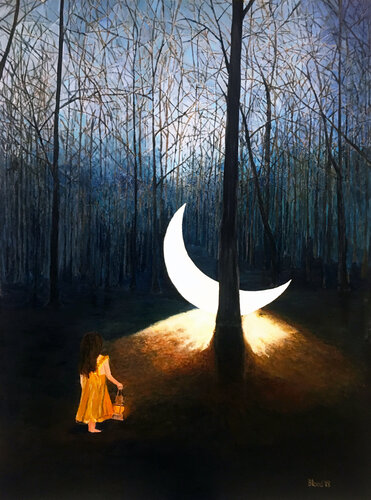 L'il Luna by Tom Blood, Painting for Sale on Singulart