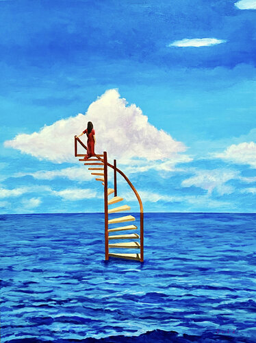 Out Of The Blue van Tom Blood, Schilderij te koop op Singulart