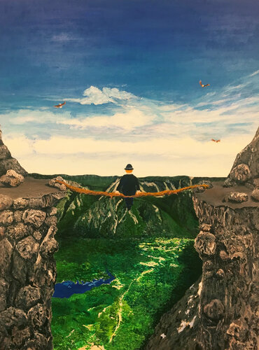 Out On A Limb by Tom Blood, 油畫 for Sale on Singulart