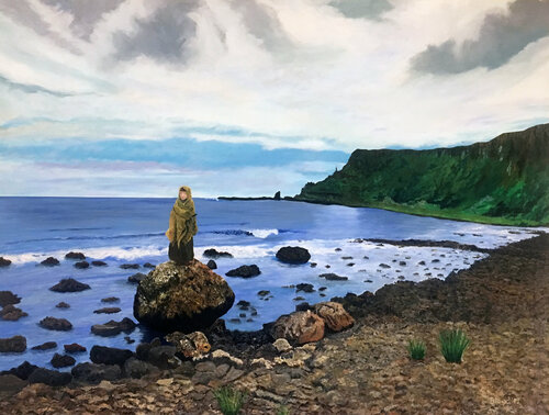 Once Upon A Time In The Giants Causeway de Tom Blood, Pintura a la venta en Singulart