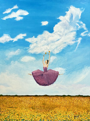 Leap Into Spring by Tom Blood, 油畫 for Sale on Singulart