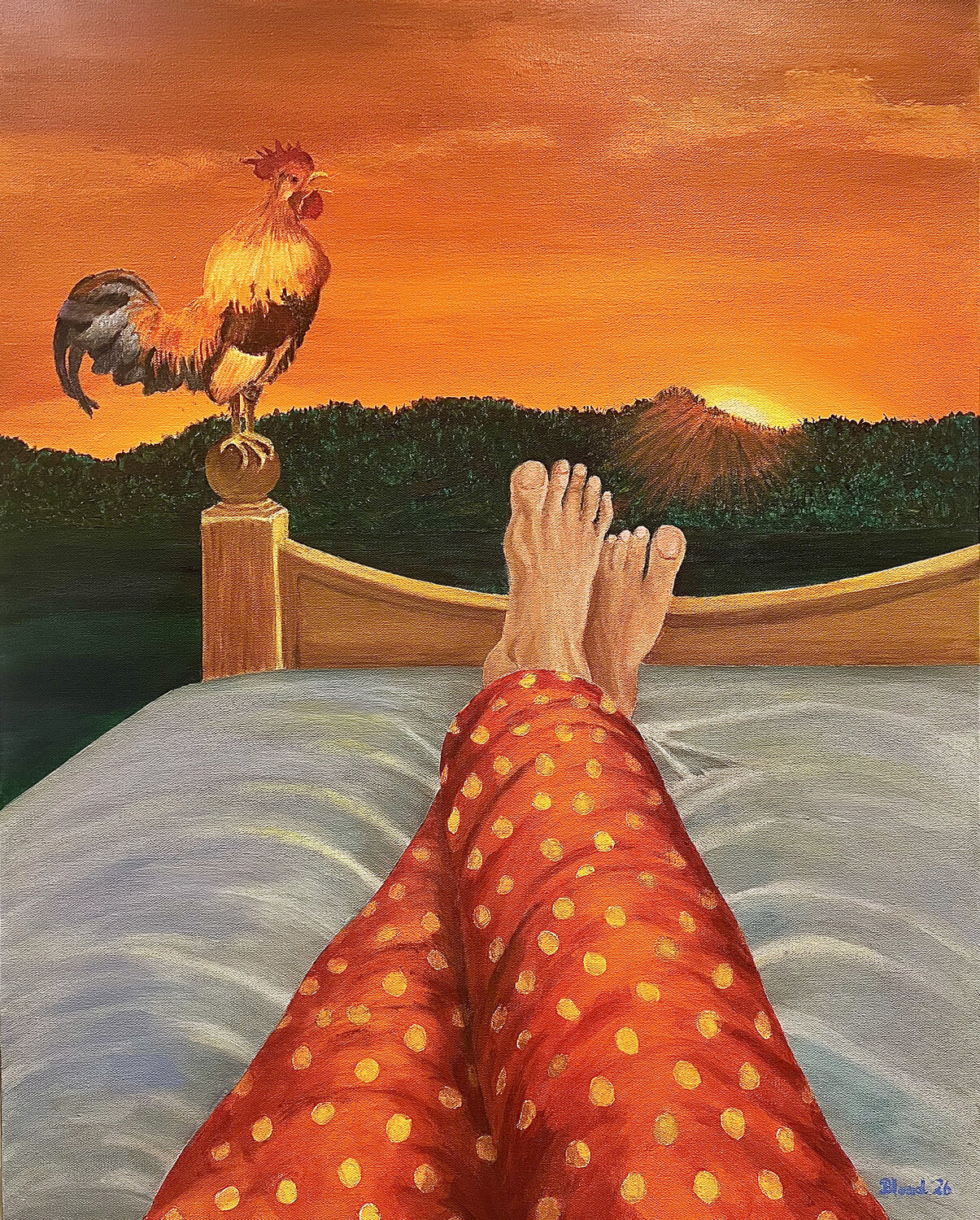 Rise and Shine Tom Blood Origineel schilderij te koop