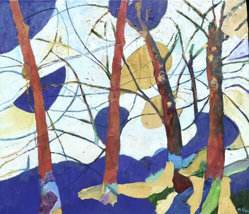 Abstract Forest 2084 by Martha Holden, Painting for Sale on Singulart