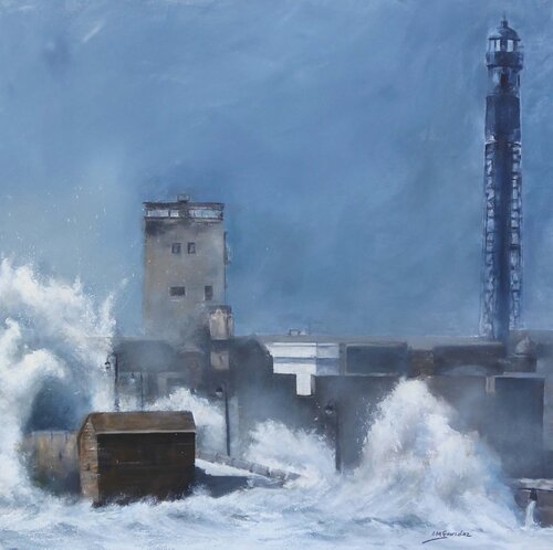 DONDE EL MAR INSISTE di Ana María González JIMÉNEZ, Pittura in vendita su Singulart