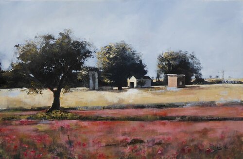 PINTURA PAISAJE PRIMAVERAL Ana María González JIMÉNEZ