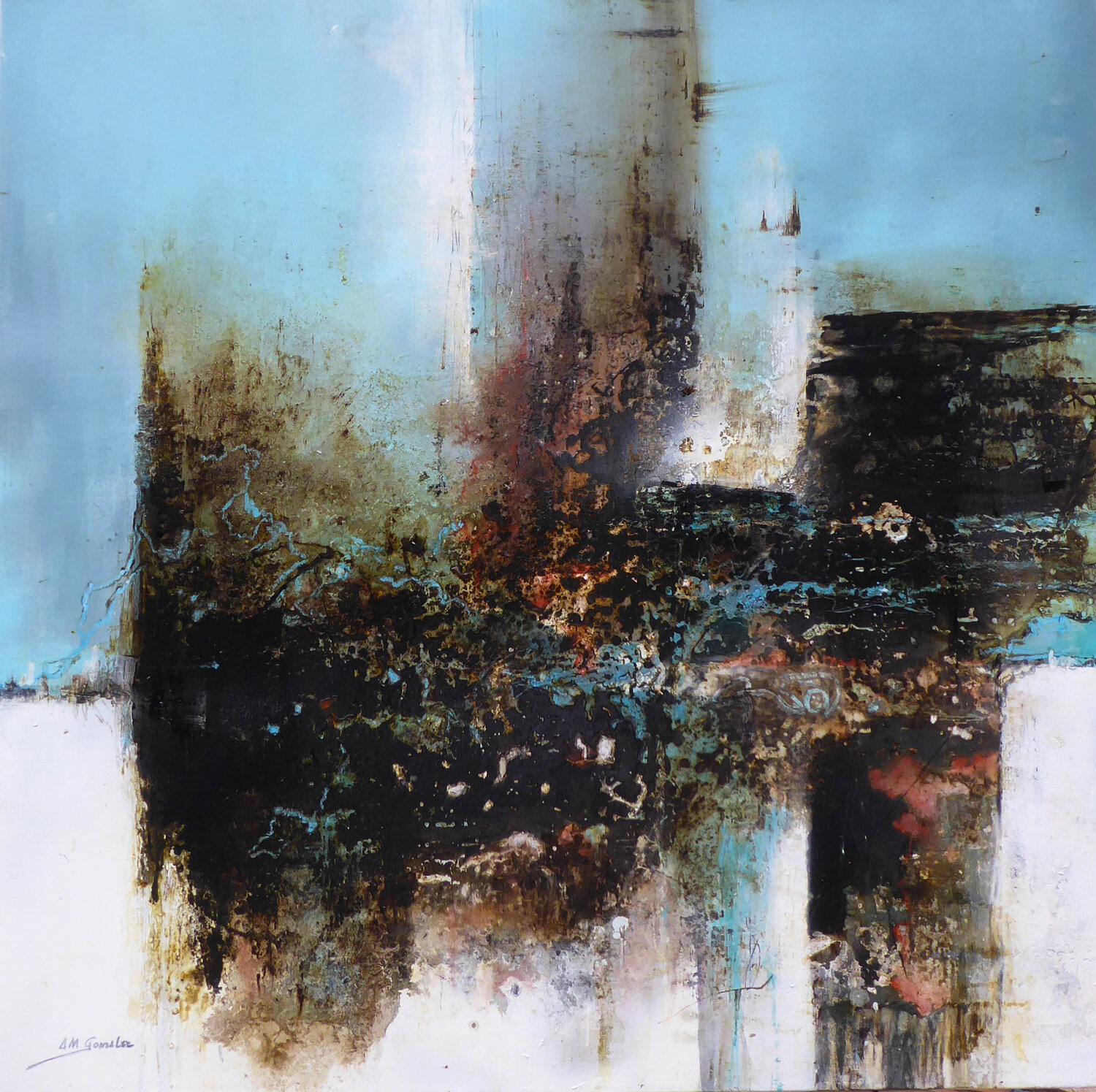 ABSTRACTO 34 Ana María González JIMÉNEZ Originalgemälde zu verkaufen
