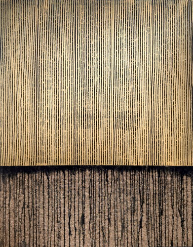 Black Gold No. 8 (On Cork) par Carla Sá Fernandes, Peinture en vente sur Singulart