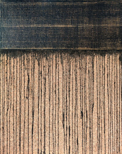 Black Gold No. 9 (On Cork) par Carla Sá Fernandes, Peinture en vente sur Singulart
