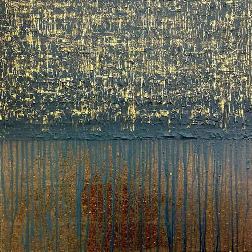 Black Gold No. 4 (On Cork) par Carla Sá Fernandes, Peinture en vente sur Singulart