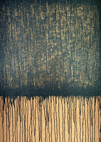 Black Gold No. 3 (On Cork) von Carla Sá Fernandes, Malerei kaufen auf Singulart