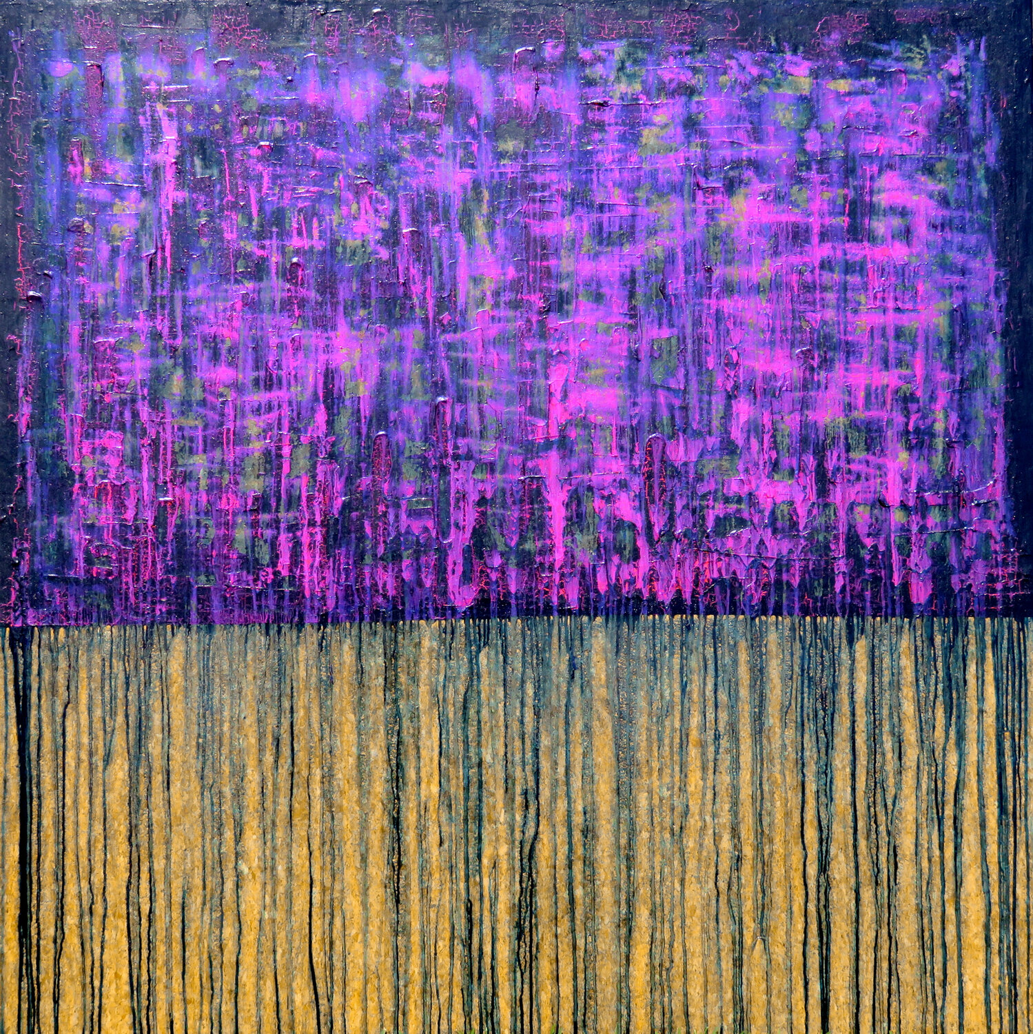 Blue Red Purple No.1 (On Cork) Carla Sá Fernandes Originalgemälde zu verkaufen