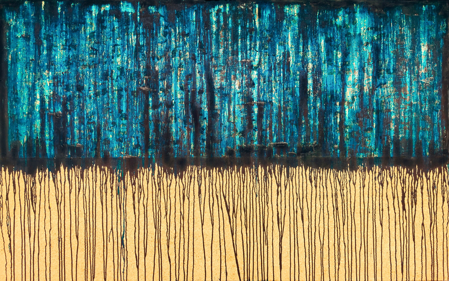 Blue No. 5 (On Cork) Carla Sá Fernandes Dipinto originale in vendita