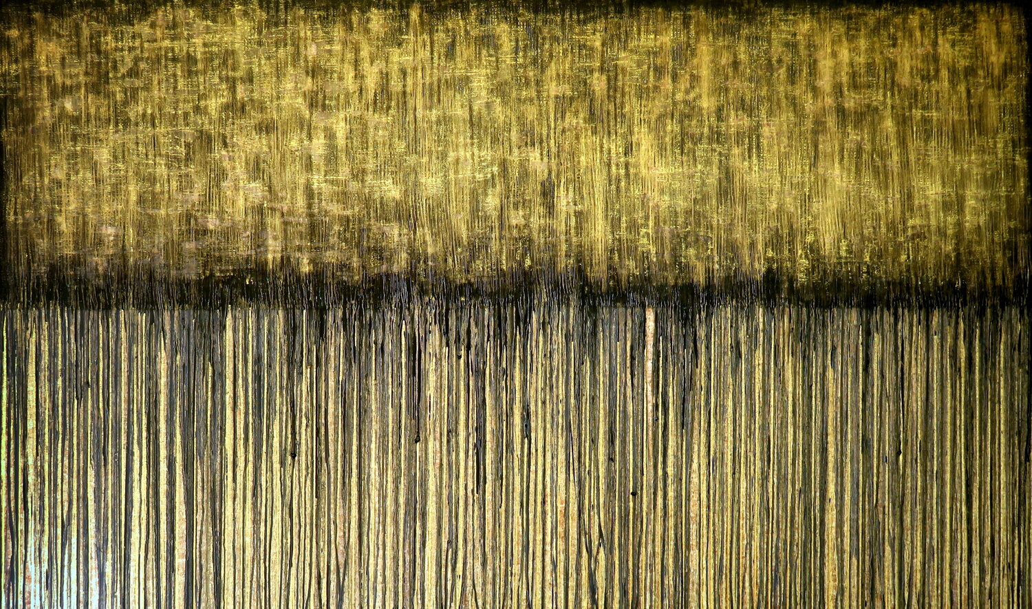 Black Gold No. 2 (On Cork) Carla Sá Fernandes Originalgemälde zu verkaufen