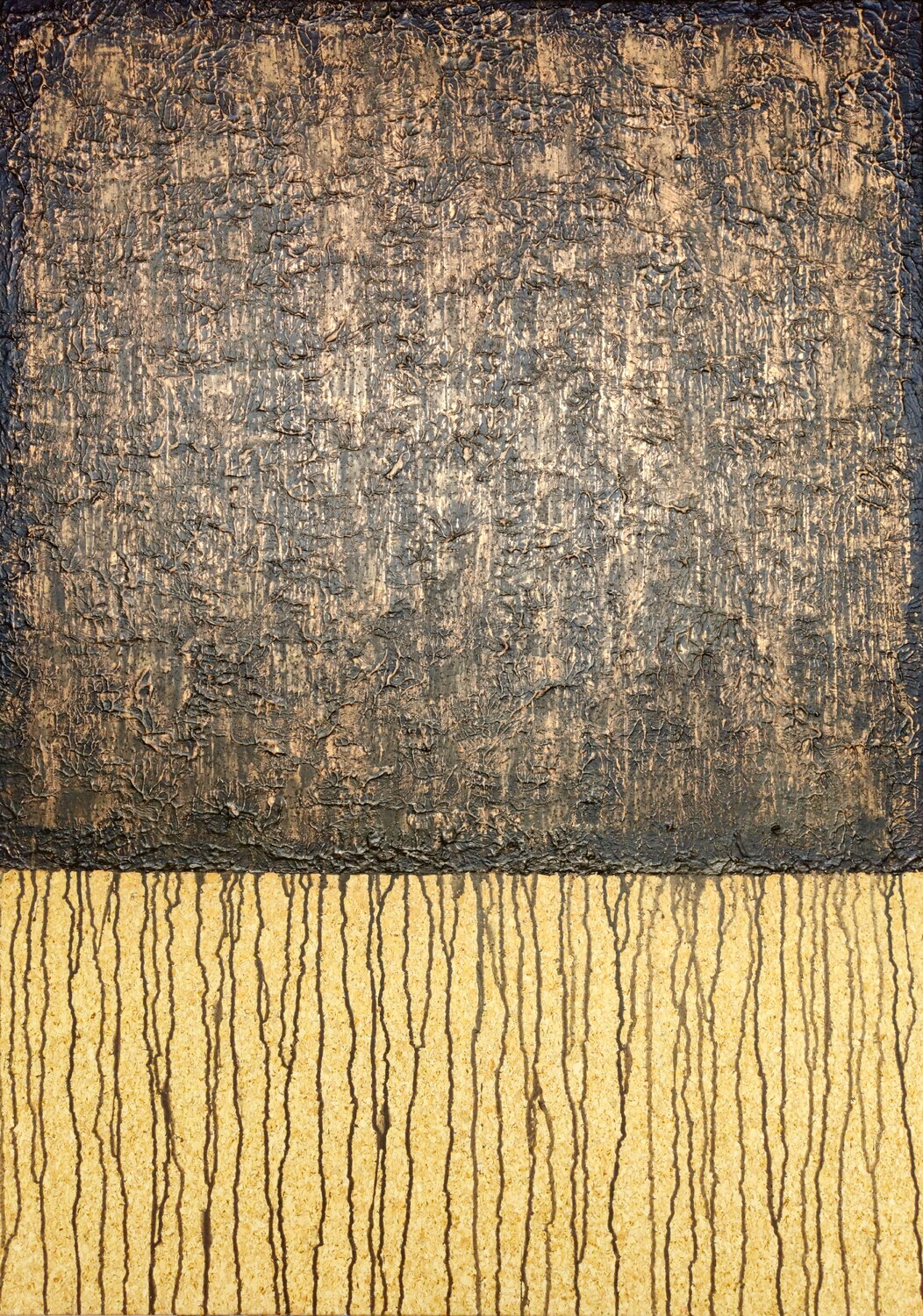Black Bronze No. 2 (On Cork) Carla Sá Fernandes Originalgemälde zu verkaufen