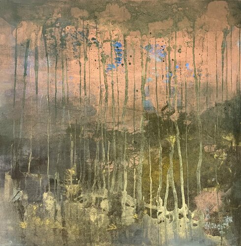 Hidden green forest von Barbara Pastorino, Malerei kaufen auf Singulart