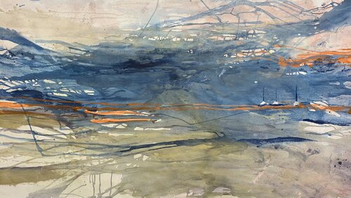 Vele all'orizzonte by Barbara Pastorino, Painting for Sale on Singulart