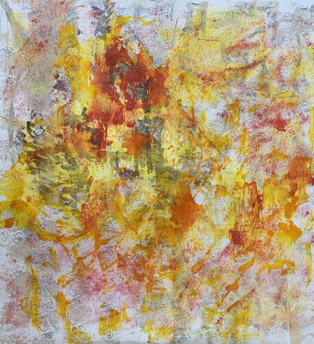 Red and yellow diary von Barbara Pastorino, Malerei kaufen auf Singulart