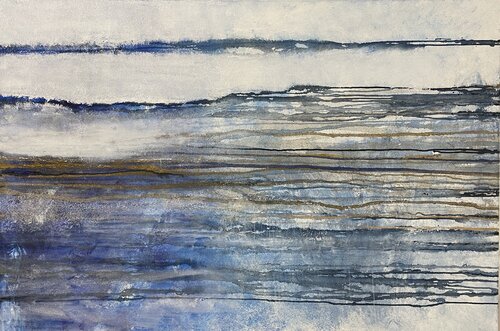 Blue landscape par Barbara Pastorino, Peinture en vente sur Singulart