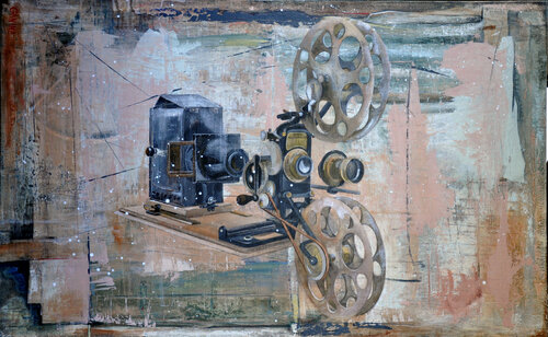 Cinema Paradiso by Anna Ganina, Painting for Sale on Singulart