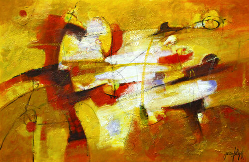 Giallo-Oro di Jeanfilip, Pittura in vendita su Singulart