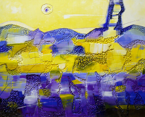 CAMPO DI LAVANDA van Jeanfilip, Schilderij te koop op Singulart