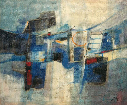 AZZURRO by Jeanfilip, Painting for Sale on Singulart