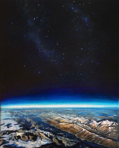 Neon Earth von Anne Wölk, Malerei kaufen auf Singulart
