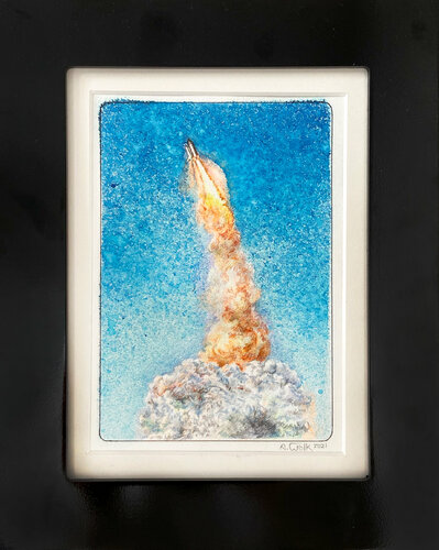 Sky Rocket par Anne Wölk, Œuvre sur papier en vente sur Singulart