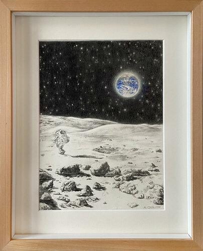Le Voyage dans la Lune by Anne Wölk, Work on Paper for Sale on Singulart