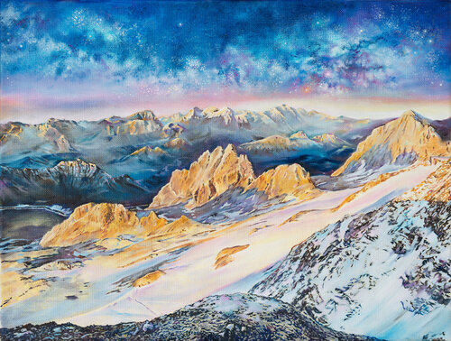 Magic Lights by Anne Wölk, Painting for Sale on Singulart