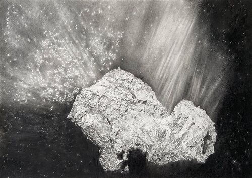 Churyumov-Gerasimenko von Anne Wölk, Werk auf Papier kaufen auf Singulart