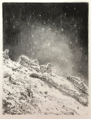 Comet Lanscape by Anne Wölk, Work on Paper for Sale on Singulart