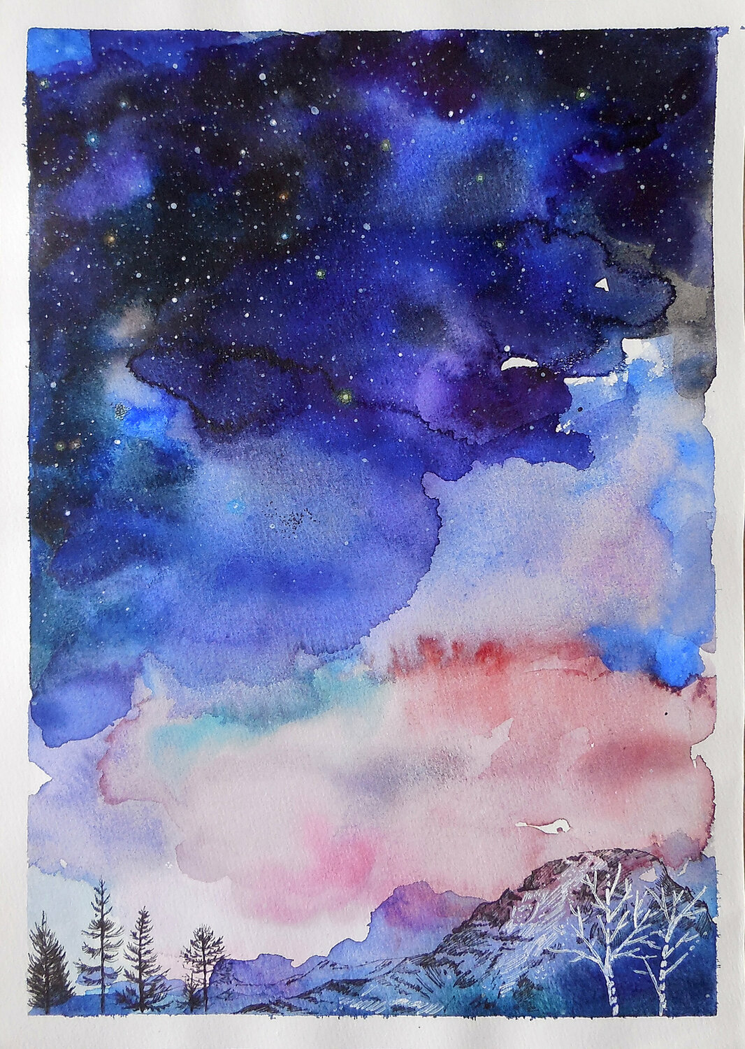 Starscape II Anne Wölk Work on Paper for sale