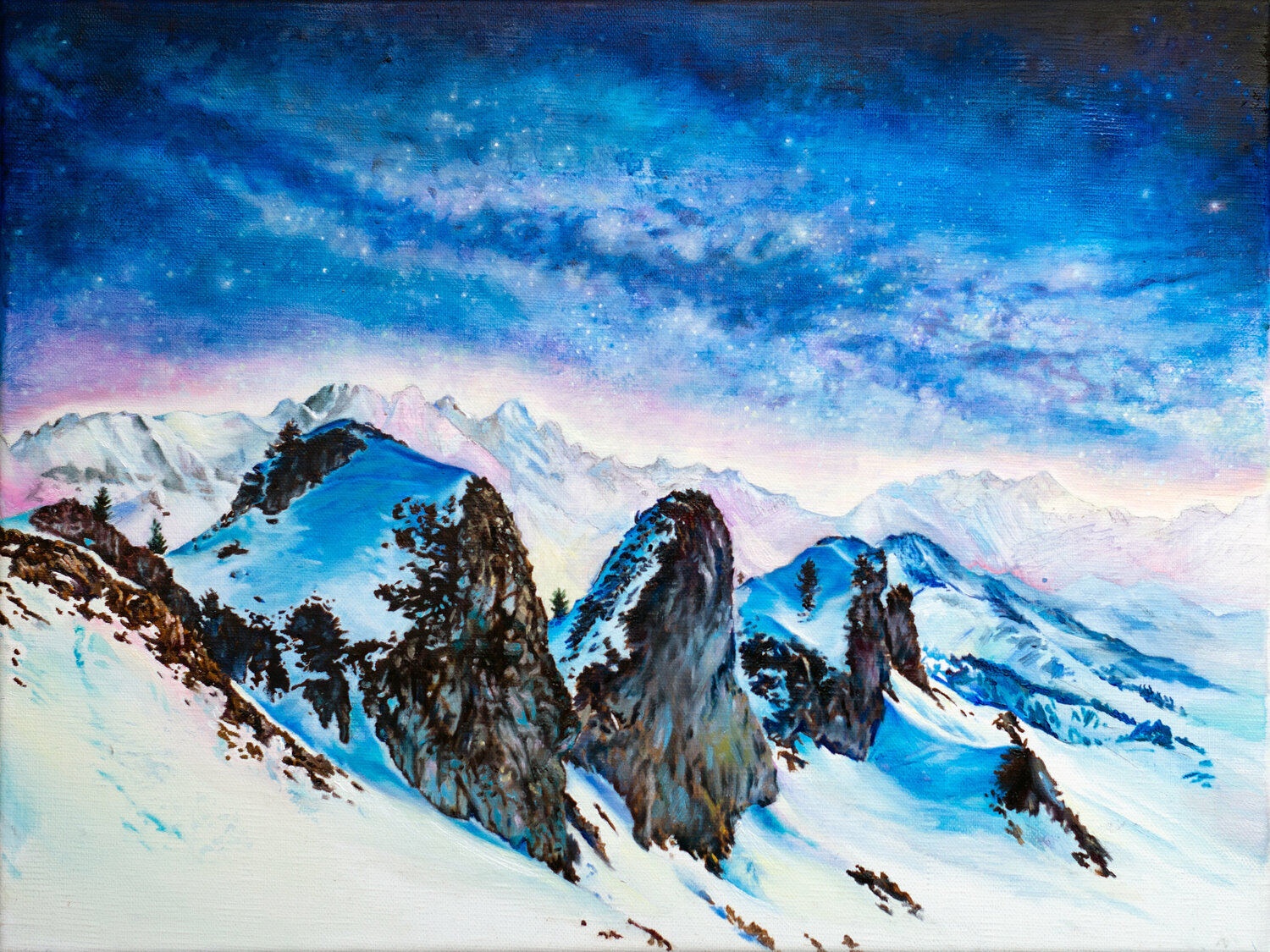 Winter silence Anne Wölk Dipinto originale in vendita
