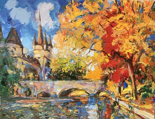 DUSSELDORF, AUTUMN by Karakhan Seferbekov, Painting for Sale on Singulart