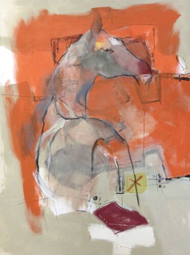 Caballo naranja de Olga Armand Ugon, Pintura a la venta en Singulart