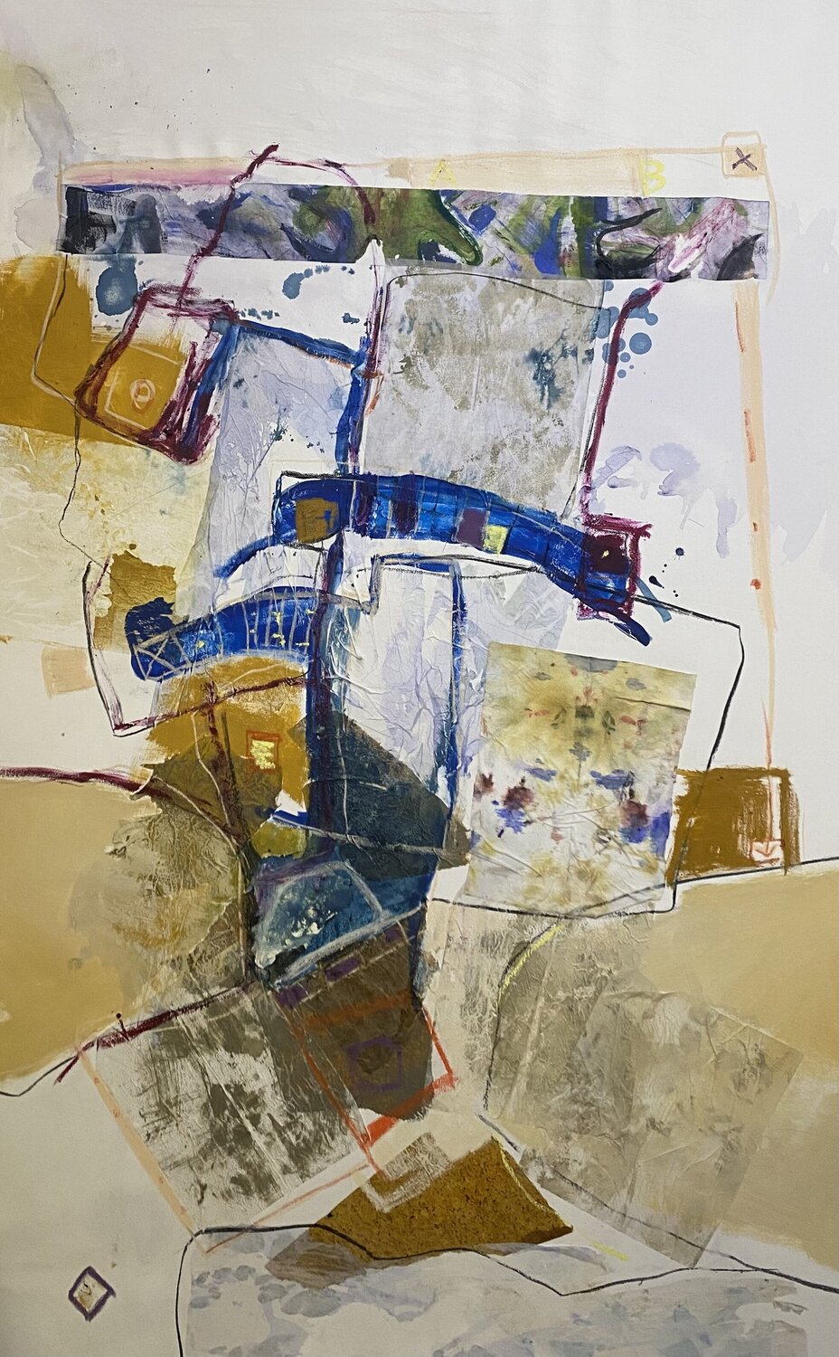 Abstracto retazos Olga Armand Ugon