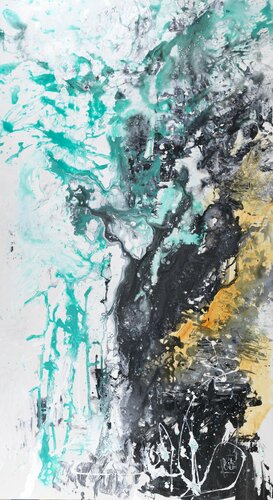 eclats d'écume 79 par Joëlle Kem Lika, Peinture en vente sur Singulart