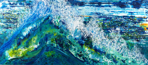 Eclats d'Ecume 108 di Joëlle Kem Lika, Pittura in vendita su Singulart