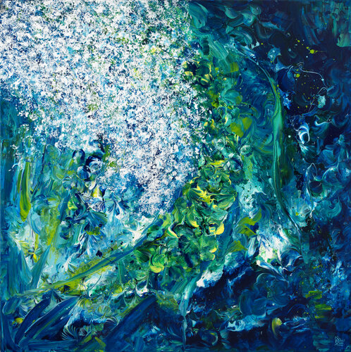 Eclats d'Ecume 112 di Joëlle Kem Lika, Pittura in vendita su Singulart