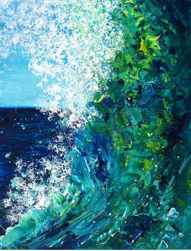 Eclats d'Ecume 114 par Joëlle Kem Lika, Peinture en vente sur Singulart