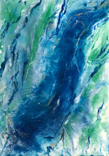 Eclats d'Ecume 117 di Joëlle Kem Lika, Pittura in vendita su Singulart