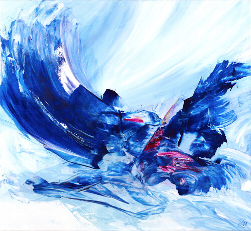 Ciels 1 par Joëlle Kem Lika, Peinture en vente sur Singulart