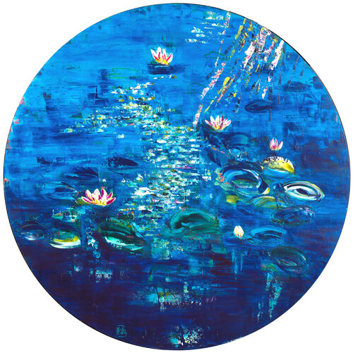 nymphéas 185 by Joëlle Kem Lika, 회화 for Sale on Singulart