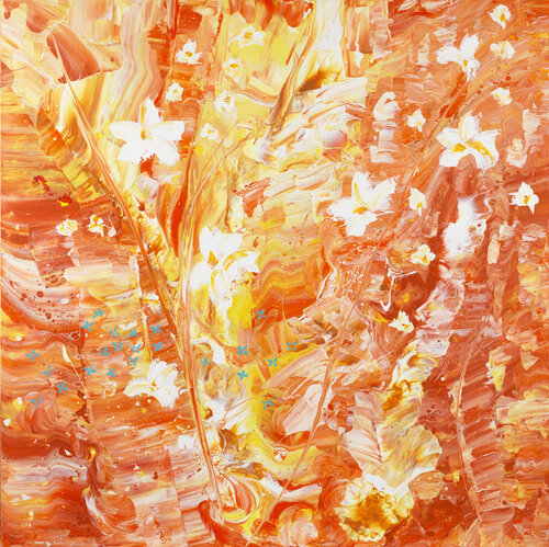 Exotic dream 15 par Joëlle Kem Lika, Peinture en vente sur Singulart