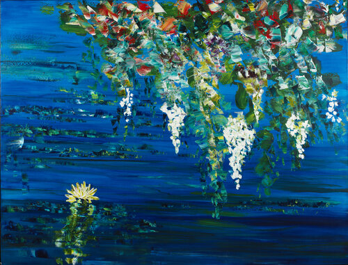 Nymphéas 88 par Joëlle Kem Lika, Peinture en vente sur Singulart