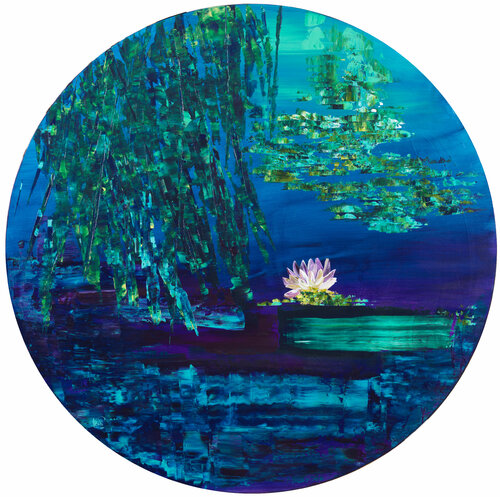 Nymphéas 83 par Joëlle Kem Lika, Peinture en vente sur Singulart