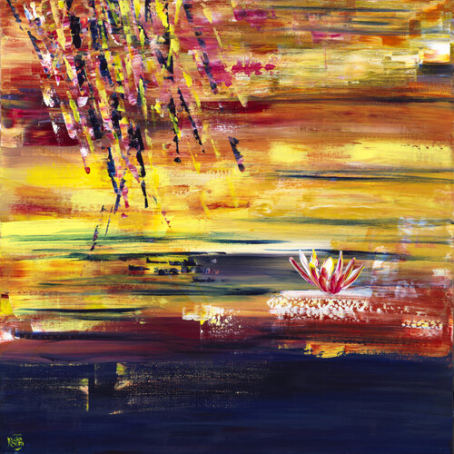 nymphéas 189 par Joëlle Kem Lika, Peinture en vente sur Singulart