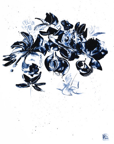 Bruissements charnels 175 par Joëlle Kem Lika, Œuvre sur papier en vente sur Singulart